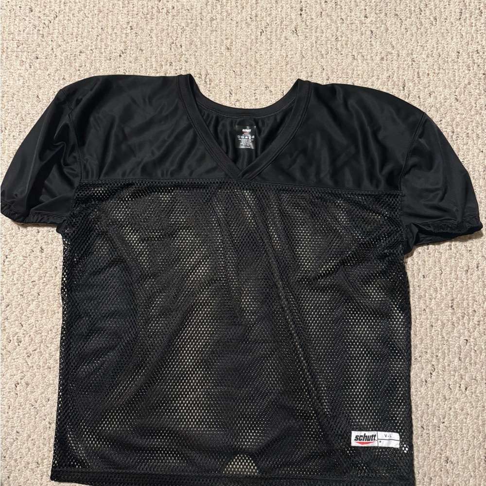 Black Mesh Football Jersey